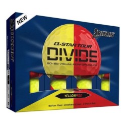 Srixon | Balles - Q Star Tour Divide 6 Jaune/Rouge