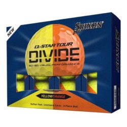 Srixon | Balles de golf - Q-Star Tour Divide 6 Jaune/Orange