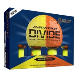 Srixon | Balles de golf - Q-Star Tour Divide 6 Jaune/Orange