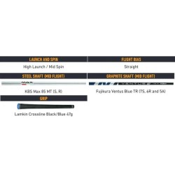 TAYLORMADE - vente série de fers de golf QI pour homme du 5 au pitch