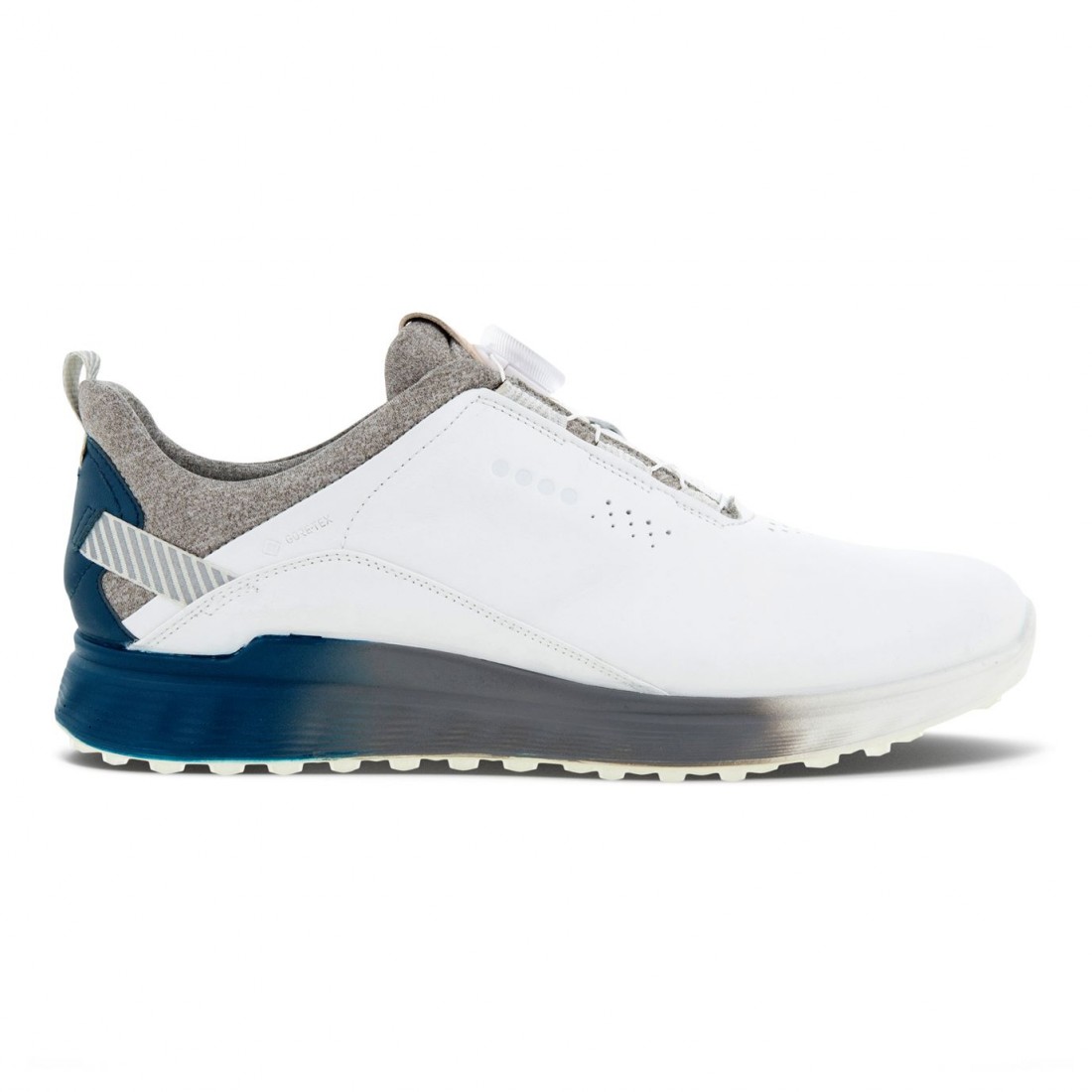 ECCO - Vente chaussures golf homme modèle S-THREE BOA blanches