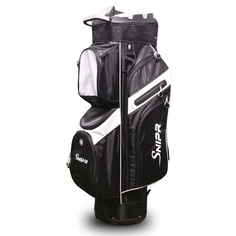 Snipr | Vente sac chariot de golf Sniper Blanc/Noir