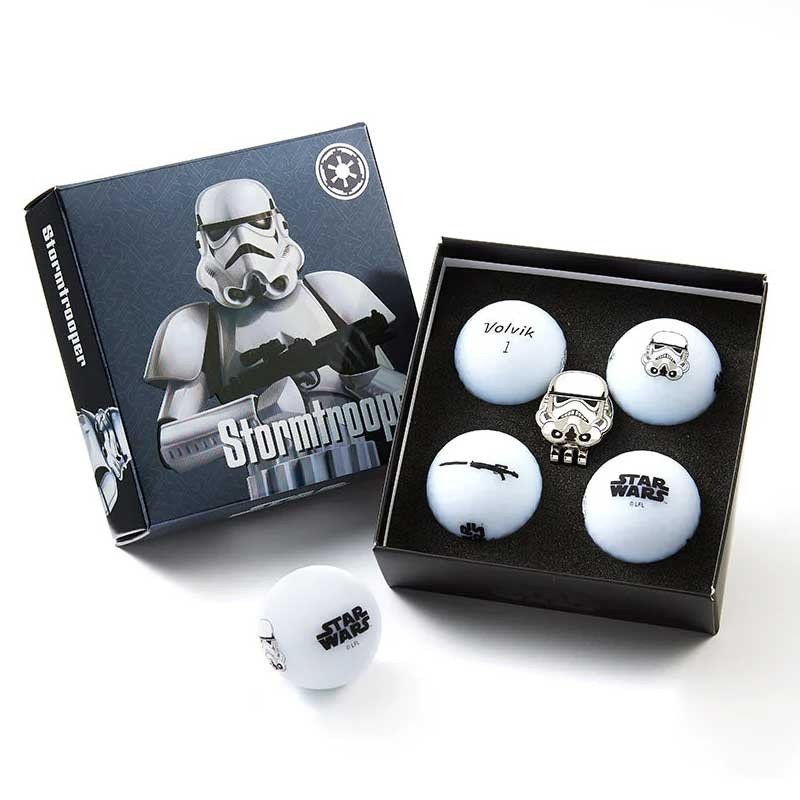 Volvik | Coffret 4 balles de golf Vivid Star Wars Storm Trooper