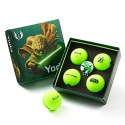 Volvik | Coffret 4 balles de golf Vivid Star Wars Yoda