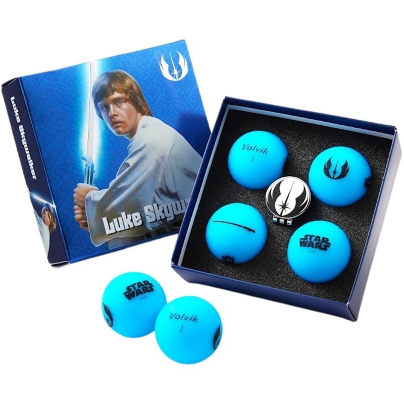 Volvik | Coffret 4 balles de golf Vivid Star Wars Luke Skywalker