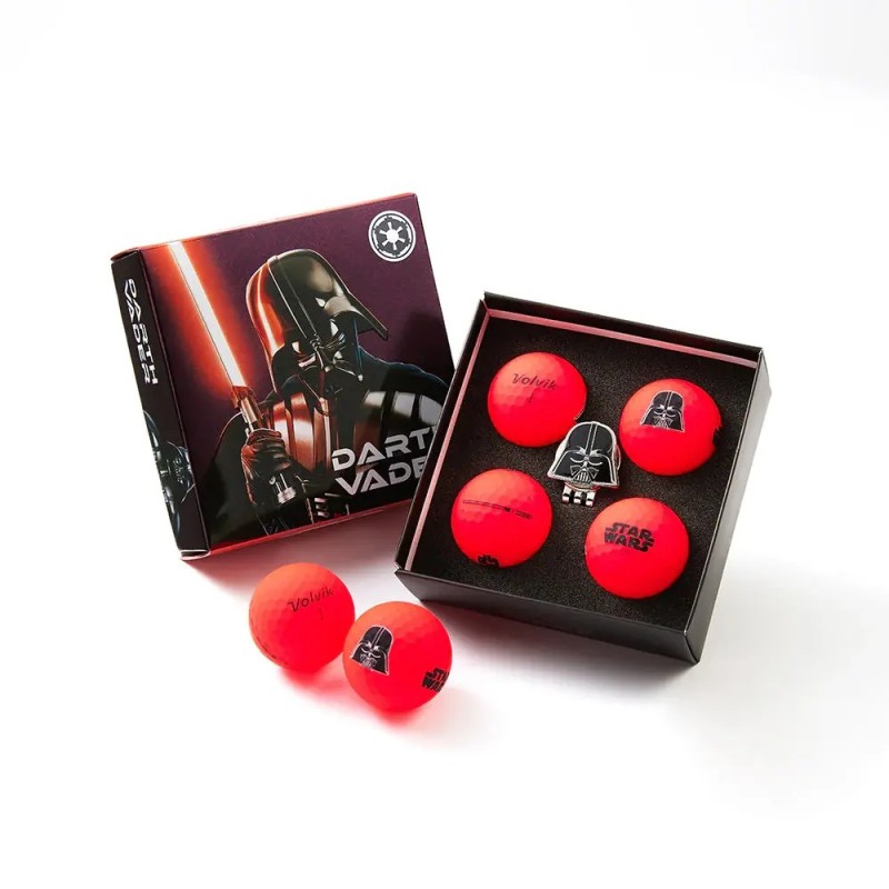 Volvik | Coffret 4 balles de golf Vivid Star Wars Dark Vador