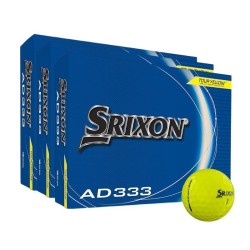 SRIXON - Vente balles de golf modèle AD333 jaunes en promotion