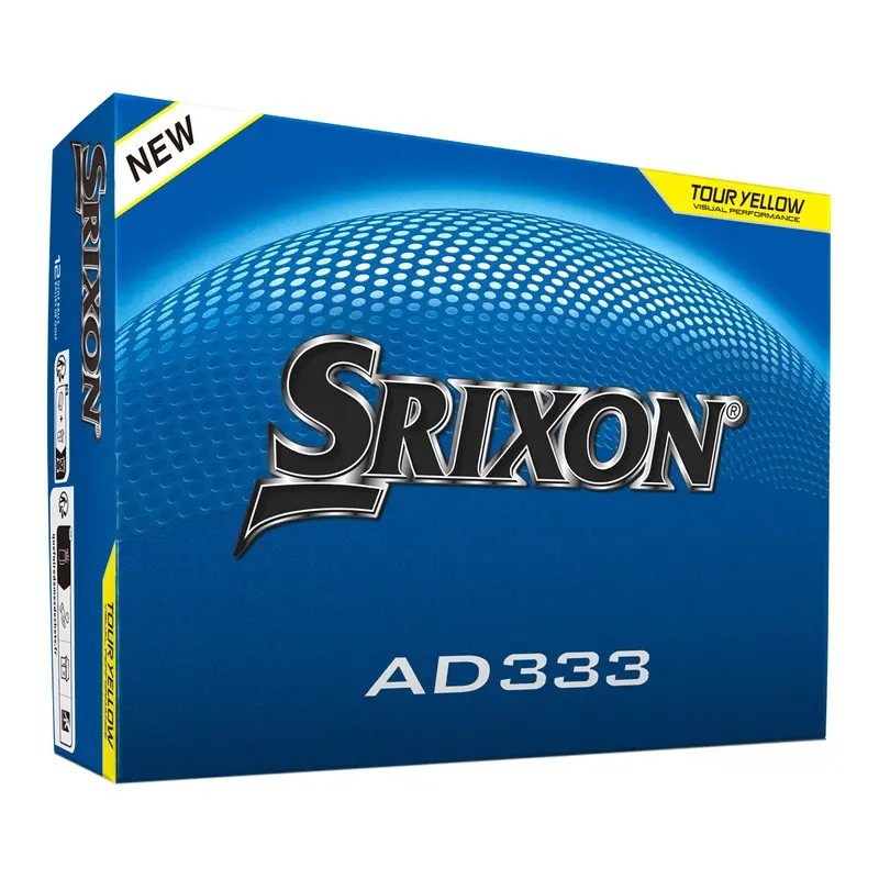 Achat/Vente balles de golf SRIXON modèle AD333 jaune/yellow