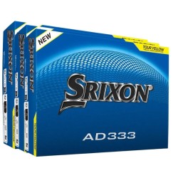 SRIXON - Vente balles de golf modèle AD333 jaunes en promotion