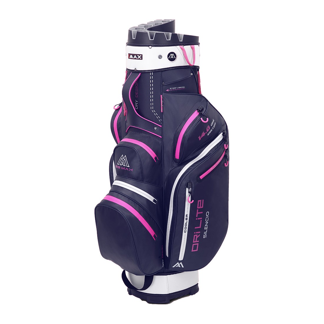 Big Max sac chariot Dri Lite Silencio 2 blue/silver/fushia