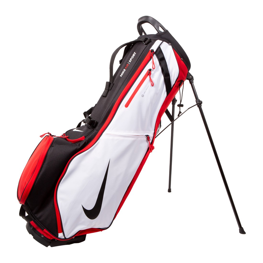 NIKE GOLF - vente sac trépied portable Air Sport 2 blanc/noir/rouge