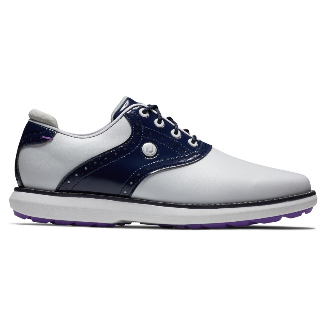 Footjoy chaussures Traditions SL lady white/navy/purple