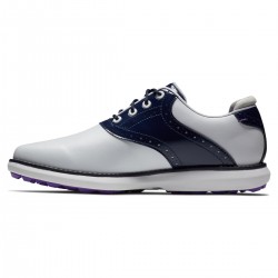 Footjoy chaussures Traditions SL lady white/navy/purple