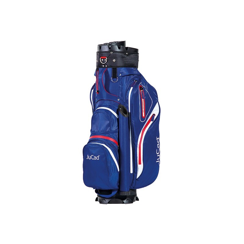JUCAD Vente sac chariot de golf modèle MANAGER AQUATA bleu blanc rouge