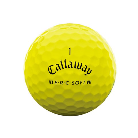 Callaway balles E.R.C  soft triple track jaunes