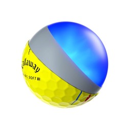Vente balles de golf CALLAWAY modèle ERC soft jaunes