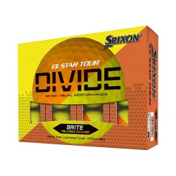 SRIXON - vente balles golf Q-STAR Tour modèle DIVIDE orange/jaune