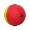 SRIXON - vente balles golf Q-STAR Tour modèle DIVIDE 2 rouge/jaune