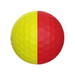 SRIXON - vente balles golf Q-STAR Tour modèle DIVIDE 2 rouge/jaune