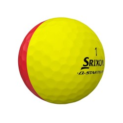 SRIXON - vente balles golf Q-STAR Tour modèle DIVIDE 2 rouge/jaune