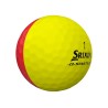 SRIXON - vente balles golf Q-STAR Tour modèle DIVIDE 2 rouge/jaune