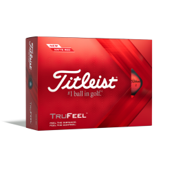 Titleist balles de golf TruFeel rouge boite avant