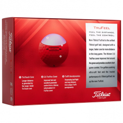 Titleist balles de golf TruFeel rouge détails