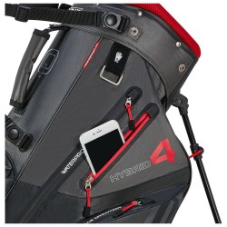 Big MAX sac chariot Aqua Hybrid 4 black/char/red safety pocket