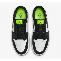 Nike Air Jordan 1 Low G white/volt/black vue de haut