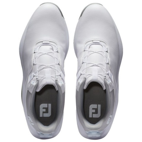 Footjoy chaussures de golf ProLite White Grey BOA vue paire dessus