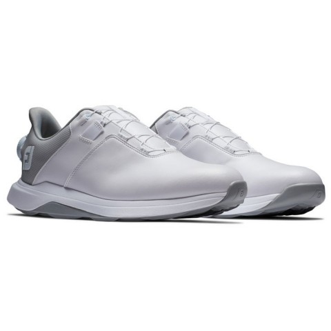 Footjoy chaussures de golf ProLite White Grey BOA vue paire