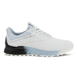 ECCO - Vente chaussures de golf femme modèle S-Three white/black/air