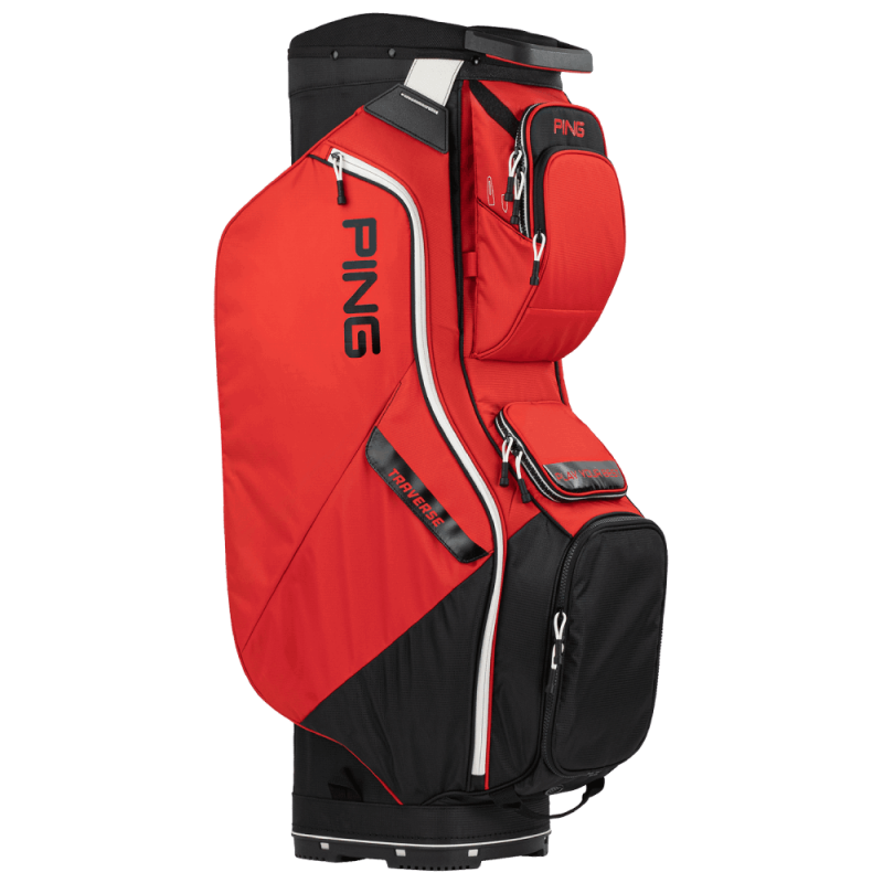 PING - Vente sac chariot de golf modèle TRAVERSE red/black PING - Vente sac chariot de golf modèle TRAVERSE red/black