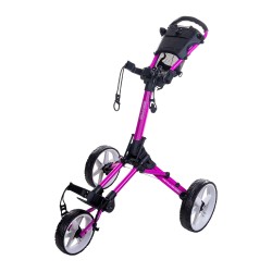 FASTFOLD - Vente chariot de golf manuel Square Carbon rose