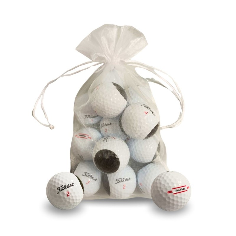 Balles de golf TITLEIST modèle TruFeel Jaune en promotion en sachet Balles de golf TITLEIST modèle TruFeel Jaune en promotion en sachet