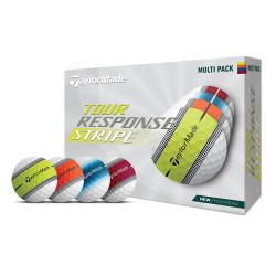 Taylormade vente balles de golf modèle Tour Response Stripe multipack