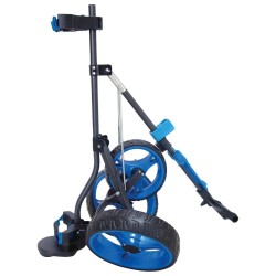 BOSTON - Vente chariot manuel de golf JUNIOR 3 roues Noir/bleu
