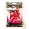 Strok'IN - Vente TEES de GOLF en bois modèle Tee Tree Rouge (66 mm)